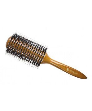 Hairway Брашинг GlossyWood, древесина с отверстием. 22мм, щетина кабана 10мм+полиамид.шпильки15мм, 38/73мм 4250395401876 фото