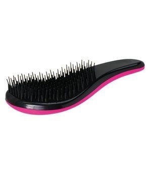 Hairway Щетка для распутывания "Easy Combing"-Pink (17-рядная), розовая, жесткая подушка. 4250395415538 фото