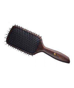 Hairway Щетка массажная "Venge 2" прямоугольная, 11-рядная, на деревянной основе, мягкая резиновая подушка. 4250395402514 фото
