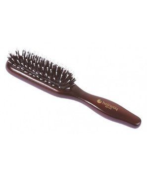 Hairway Щітка масажна "Lady", прямок., вузька, 7 ряд., "дикобраз"-(щетина кабана+поліамід. шпильки) 4250395404723 фото